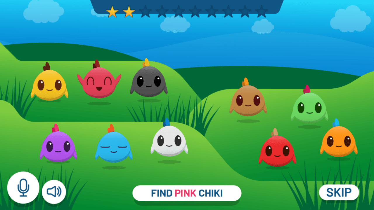 Game screen and progress summary