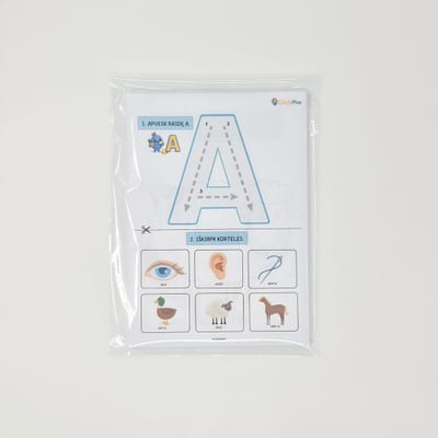 Čikių raidės. Set 1 — 12 letters, 74 printed sheets (Lithuanian)