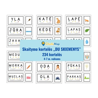 SKAITYMO KORTELĖS ,,DU SKIEMENYS” (PDF)