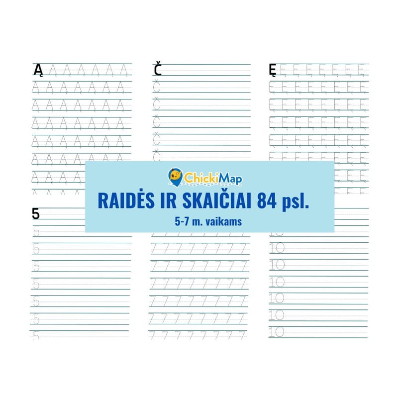RAIDĖS IR SKAIČIAI (PDF)