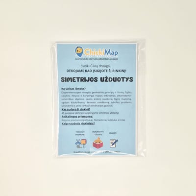 SIMETRIJOS UŽDUOTYS (SPAUSDINTAS RINKINYS)