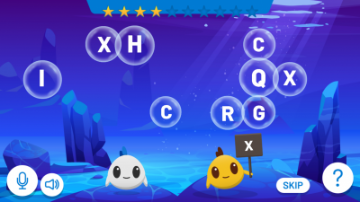Letters in the bubbles